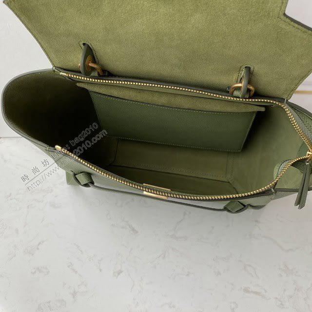 Celine女包 賽琳經典款大號女包 Celine belt bag 掌紋牛皮鯰魚包 189103  slyd2189